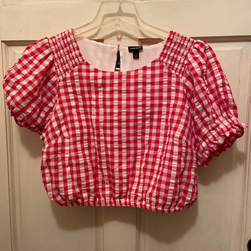 Torrid Red Gingham Women's Top